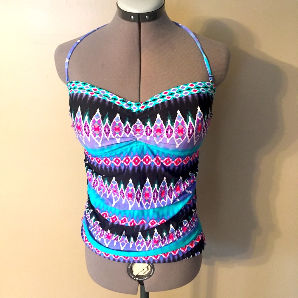 La Blanca Tankini Swim Top sz 10